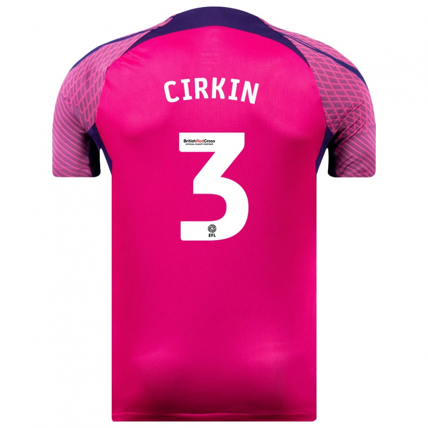 Niño Camiseta Dennis Cirkin #3 Morado 2ª Equipación 2023/24 La Camisa México