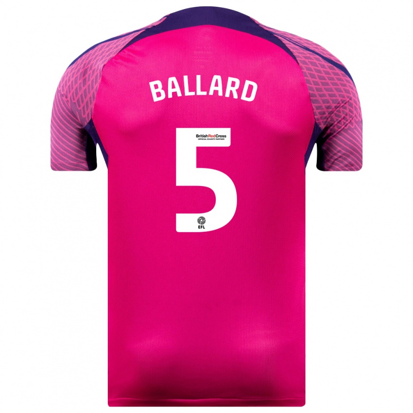 Niño Camiseta Daniel Ballard #5 Morado 2ª Equipación 2023/24 La Camisa México