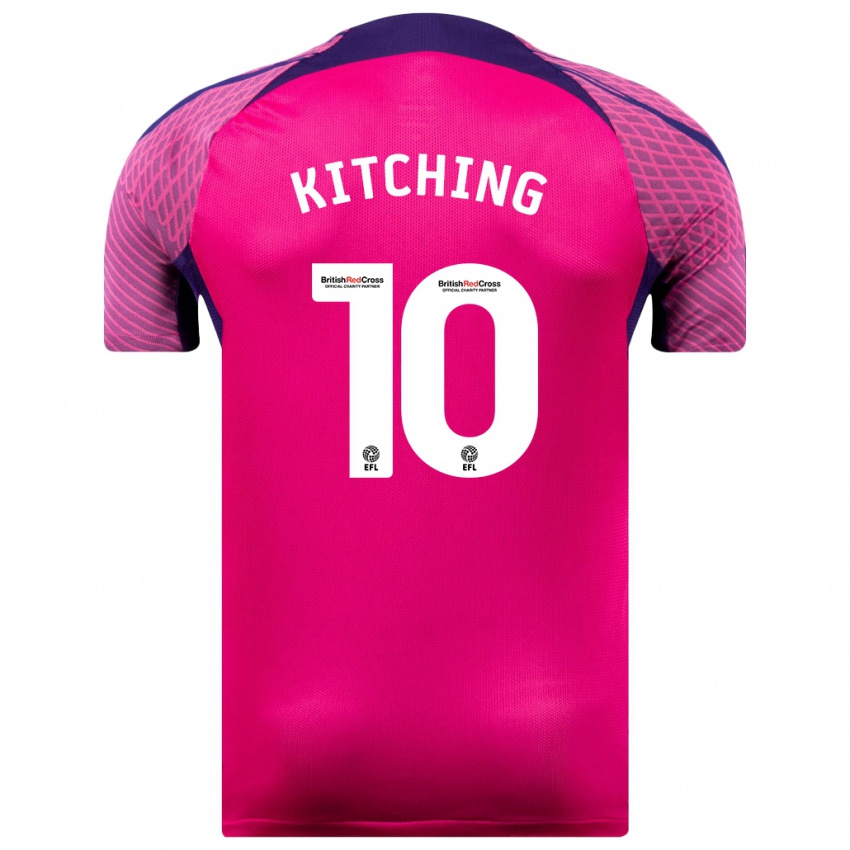 Niño Camiseta Katie Kitching #10 Morado 2ª Equipación 2023/24 La Camisa México