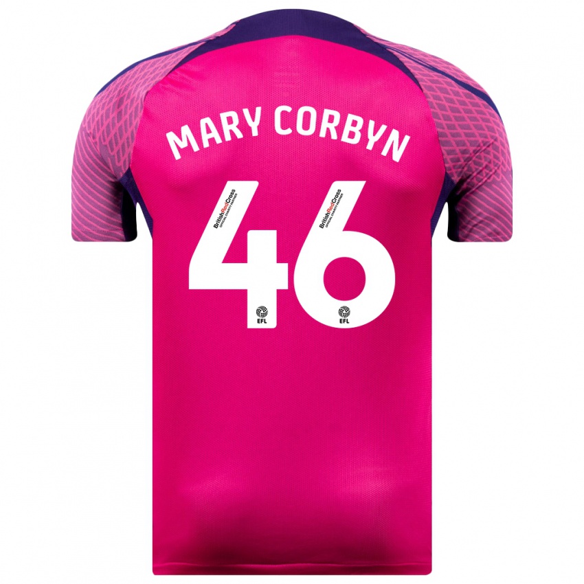 Niño Camiseta Mary Corbyn #46 Morado 2ª Equipación 2023/24 La Camisa México