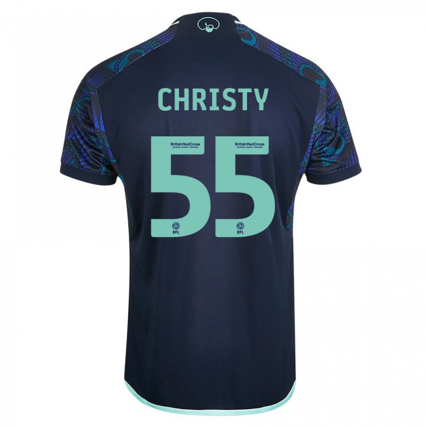 Niño Camiseta Harry Christy #55 Azul 2ª Equipación 2023/24 La Camisa México