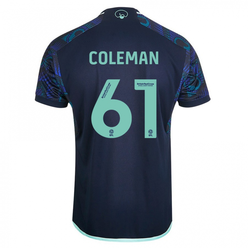 Niño Camiseta Cian Coleman #61 Azul 2ª Equipación 2023/24 La Camisa México