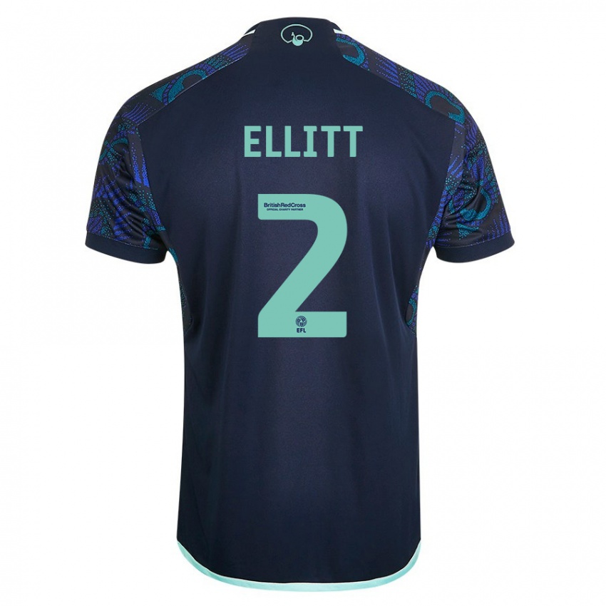 Niño Camiseta Izzy Ellitt #2 Azul 2ª Equipación 2023/24 La Camisa México