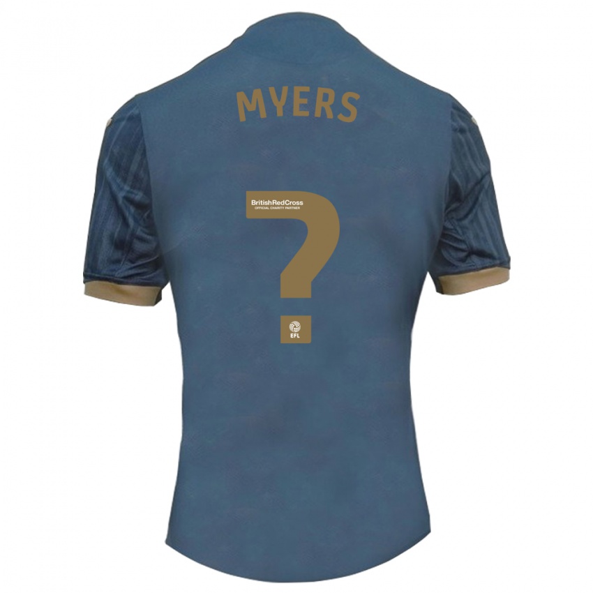Niño Camiseta Zane Myers #0 Verde Azulado Oscuro 2ª Equipación 2023/24 La Camisa México