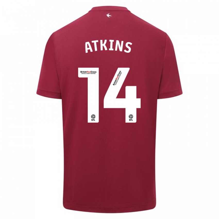 Niño Camiseta Zoe Atkins #14 Rojo 2ª Equipación 2023/24 La Camisa México