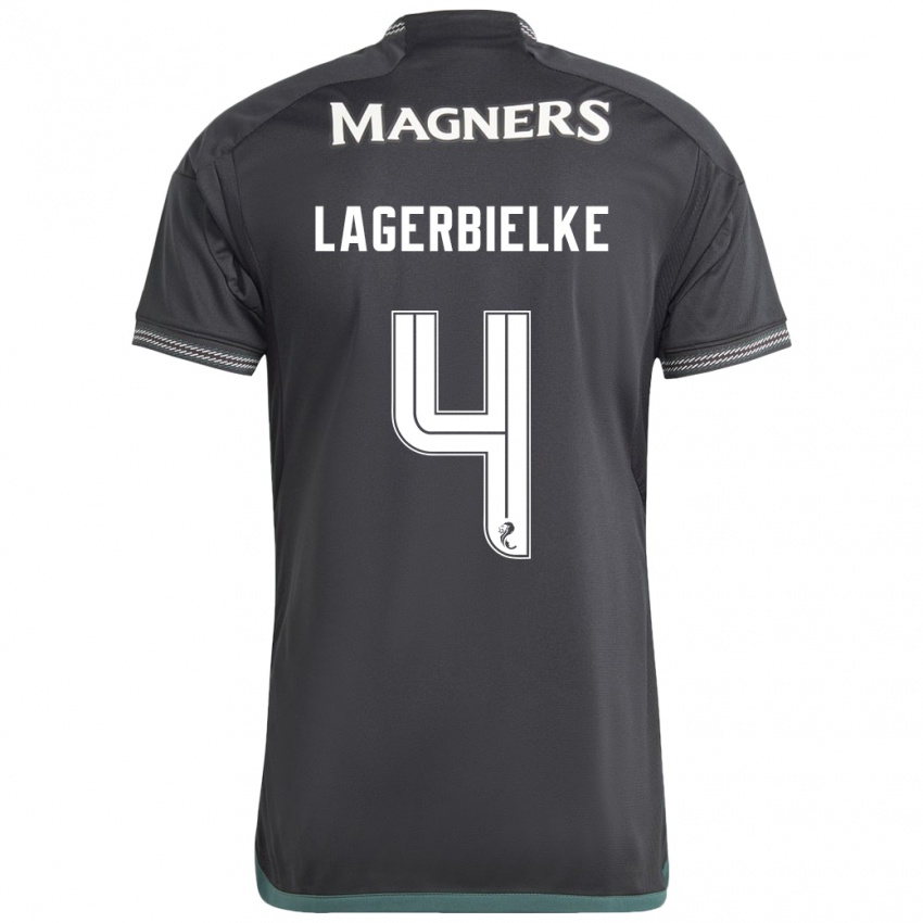 Niño Camiseta Gustaf Lagerbielke #4 Negro 2ª Equipación 2023/24 La Camisa México