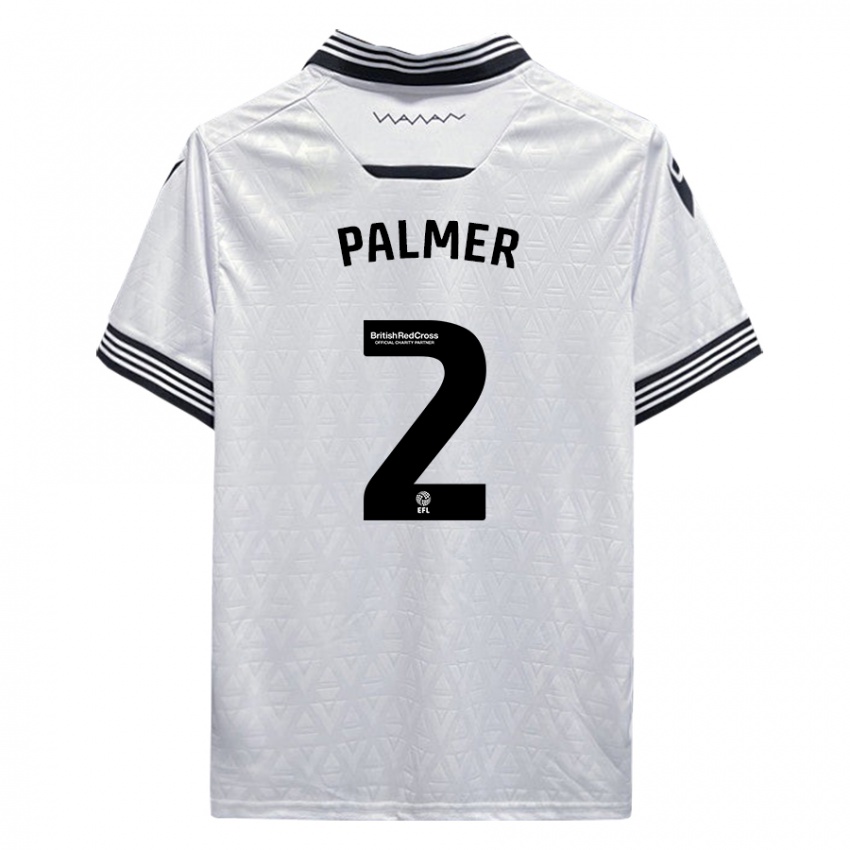 Niño Camiseta Liam Palmer #2 Blanco 2ª Equipación 2023/24 La Camisa México