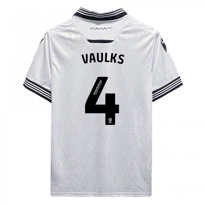 Niño Camiseta Will Vaulks #4 Blanco 2ª Equipación 2023/24 La Camisa México
