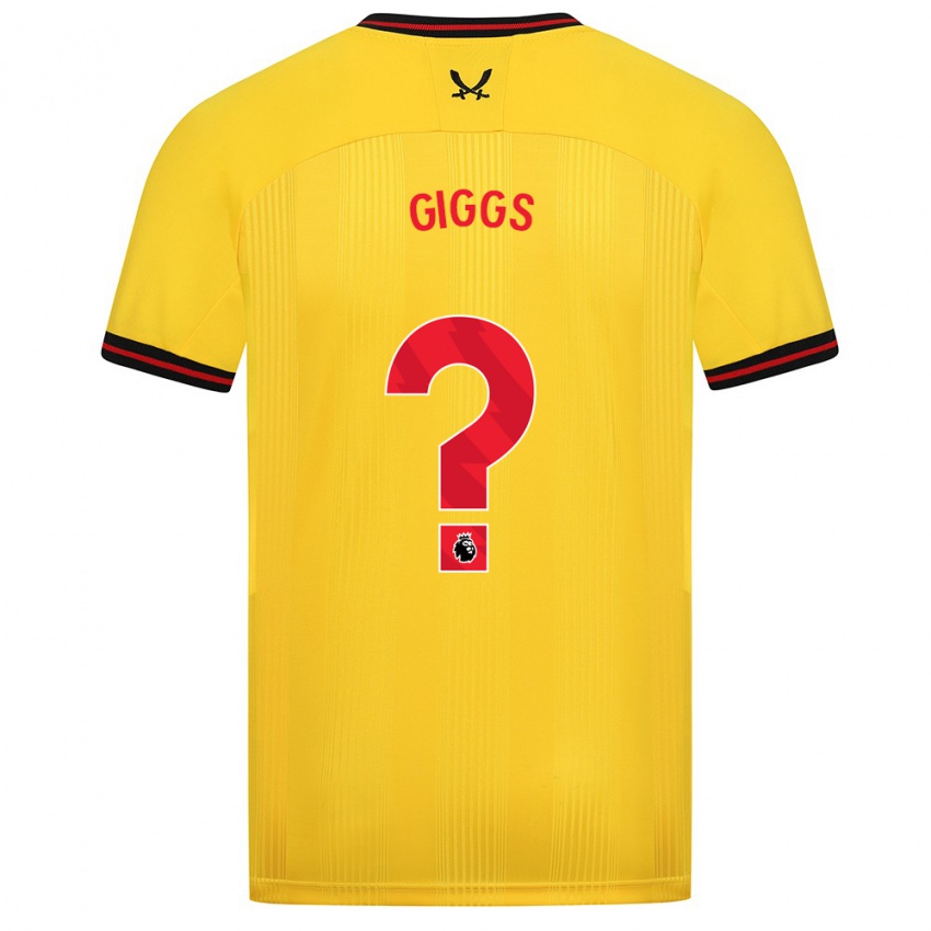 Niño Camiseta Zach Giggs #0 Amarillo 2ª Equipación 2023/24 La Camisa México
