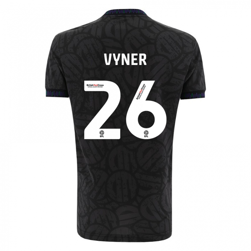 Niño Camiseta Zak Vyner #26 Negro 2ª Equipación 2023/24 La Camisa México