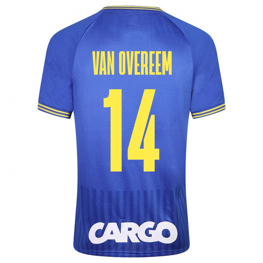 Niño Camiseta Joris Van Overeem #14 Azul 2ª Equipación 2023/24 La Camisa México