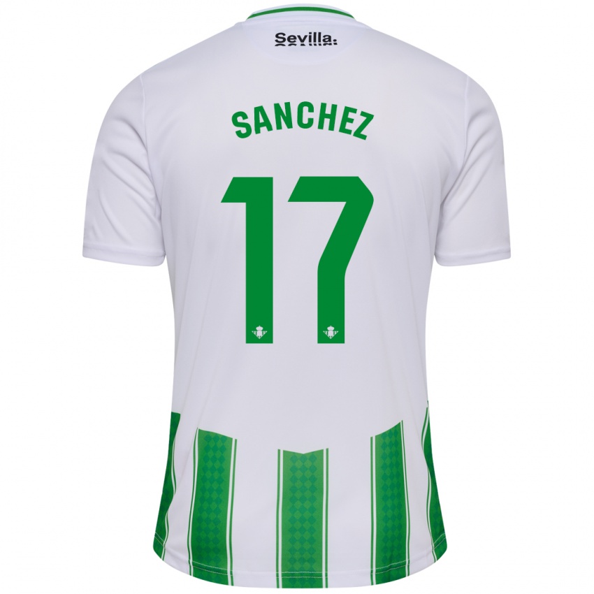 Hombre Camiseta Rodri Sanchez #17 Blanco 1ª Equipación 2023/24 La Camisa México