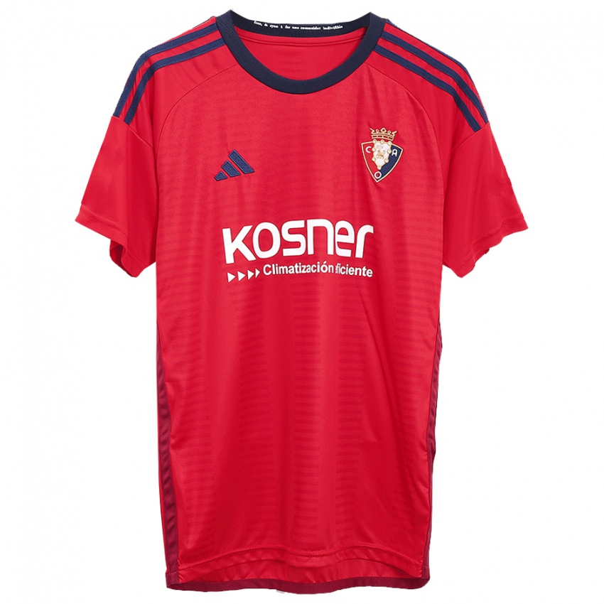 Hombre Camiseta Jon Moncayola #7 Rojo 1ª Equipación 2023/24 La Camisa México