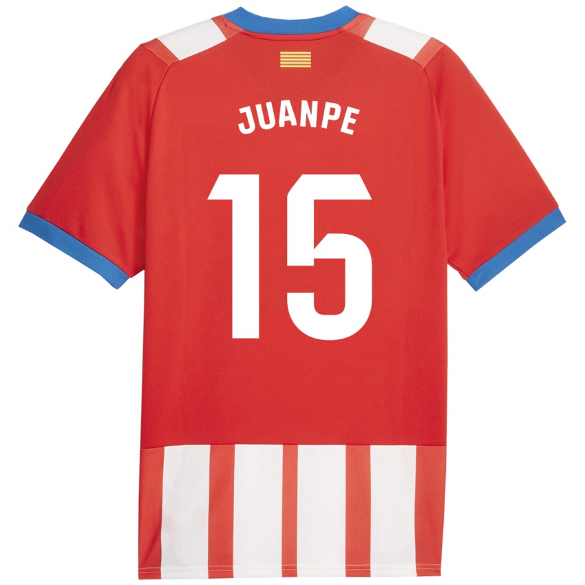 Hombre Camiseta Juanpe #15 Rojo Blanco 1ª Equipación 2023/24 La Camisa México