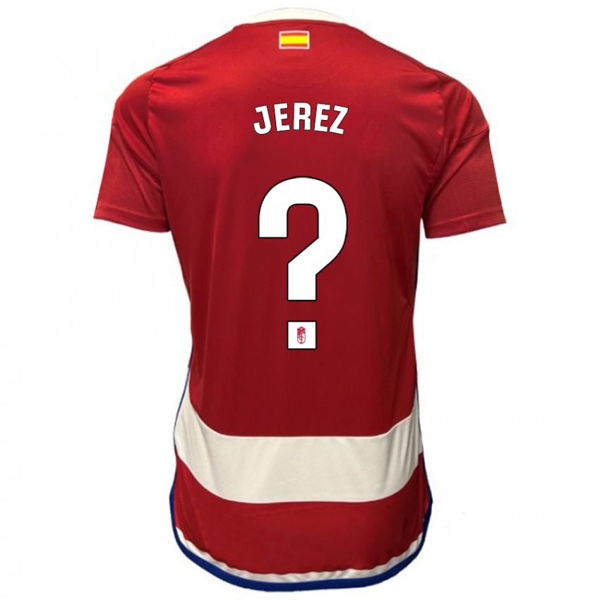 Hombre Camiseta Adrián Jerez #0 Rojo 1ª Equipación 2023/24 La Camisa México
