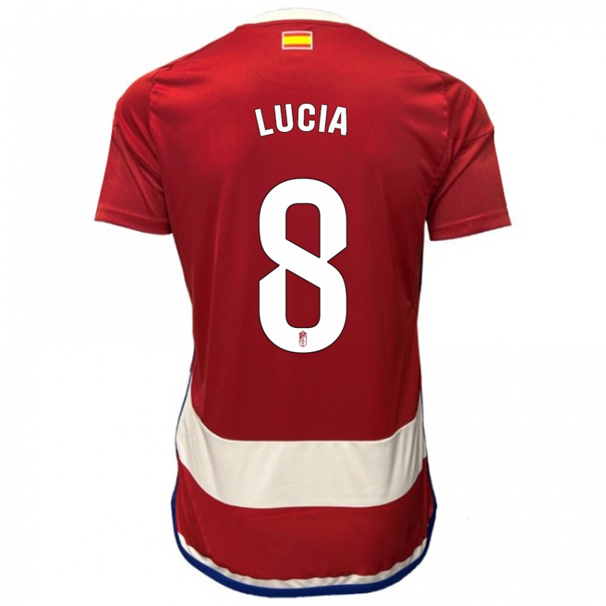 Hombre Camiseta Lucía Martínez #8 Rojo 1ª Equipación 2023/24 La Camisa México