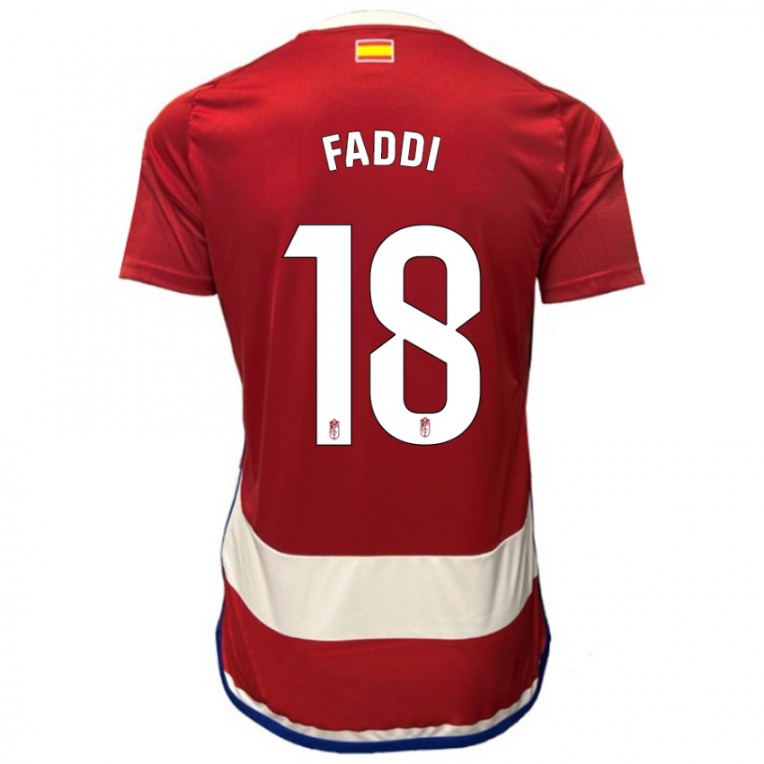 Hombre Camiseta Inés Faddi #18 Rojo 1ª Equipación 2023/24 La Camisa México