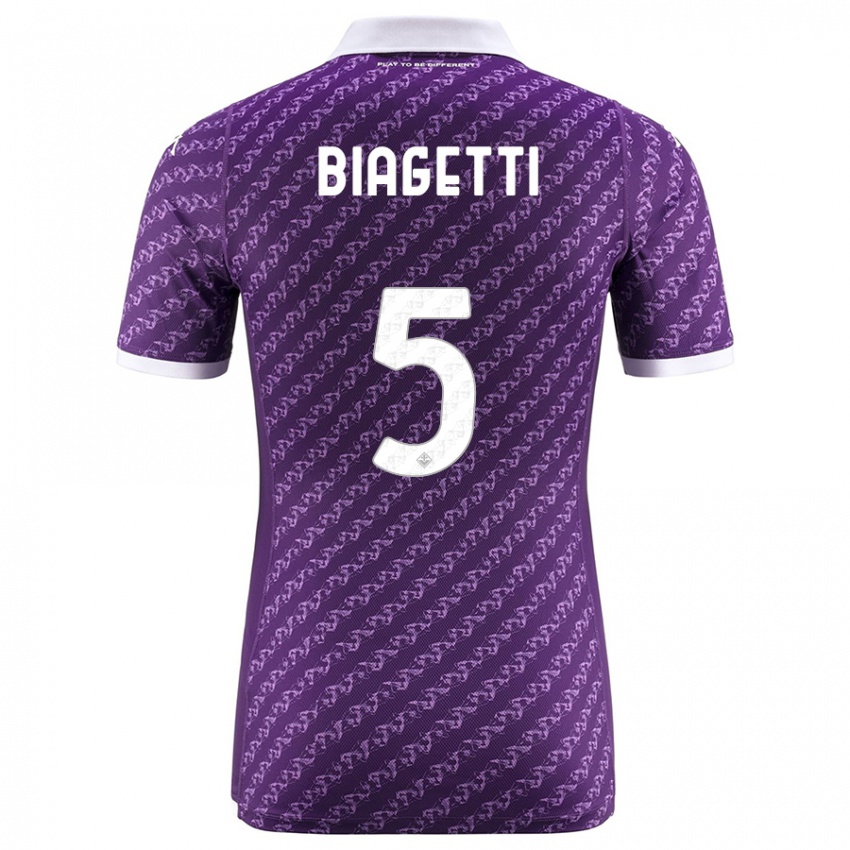 Hombre Camiseta Christian Biagetti #5 Violeta 1ª Equipación 2023/24 La Camisa México