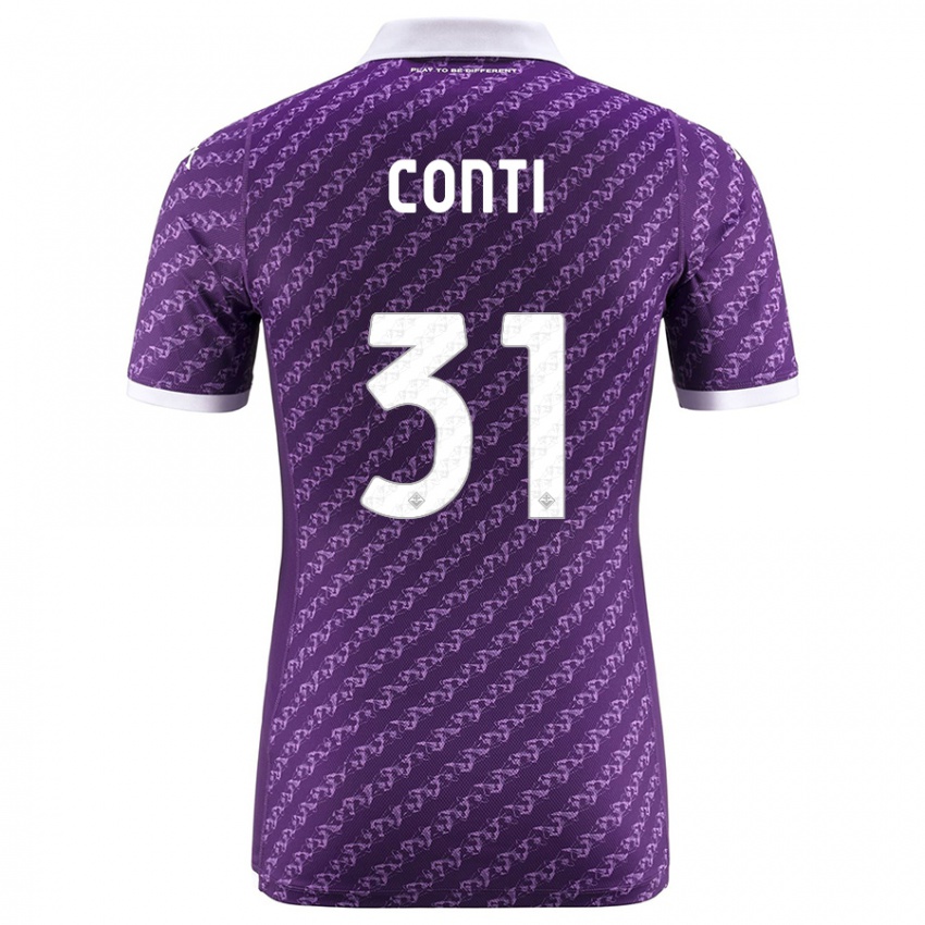Hombre Camiseta Gabriele Conti #31 Violeta 1ª Equipación 2023/24 La Camisa México