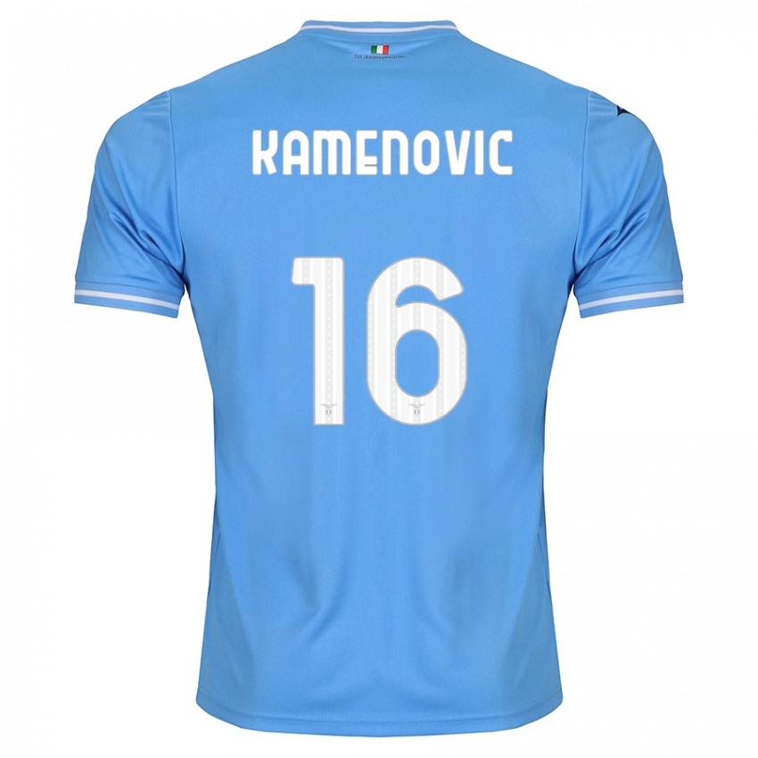 Hombre Camiseta Dimitrije Kamenovic #16 Azul 1ª Equipación 2023/24 La Camisa México