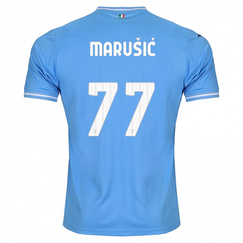 Hombre Camiseta Adam Marusic #77 Azul 1ª Equipación 2023/24 La Camisa México