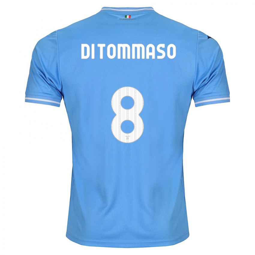 Hombre Camiseta Leonardo Di Tommaso #8 Azul 1ª Equipación 2023/24 La Camisa México