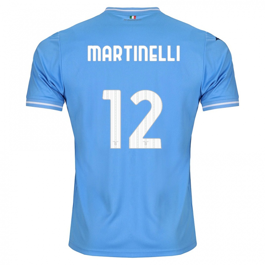 Hombre Camiseta Leonardo Martinelli #12 Azul 1ª Equipación 2023/24 La Camisa México