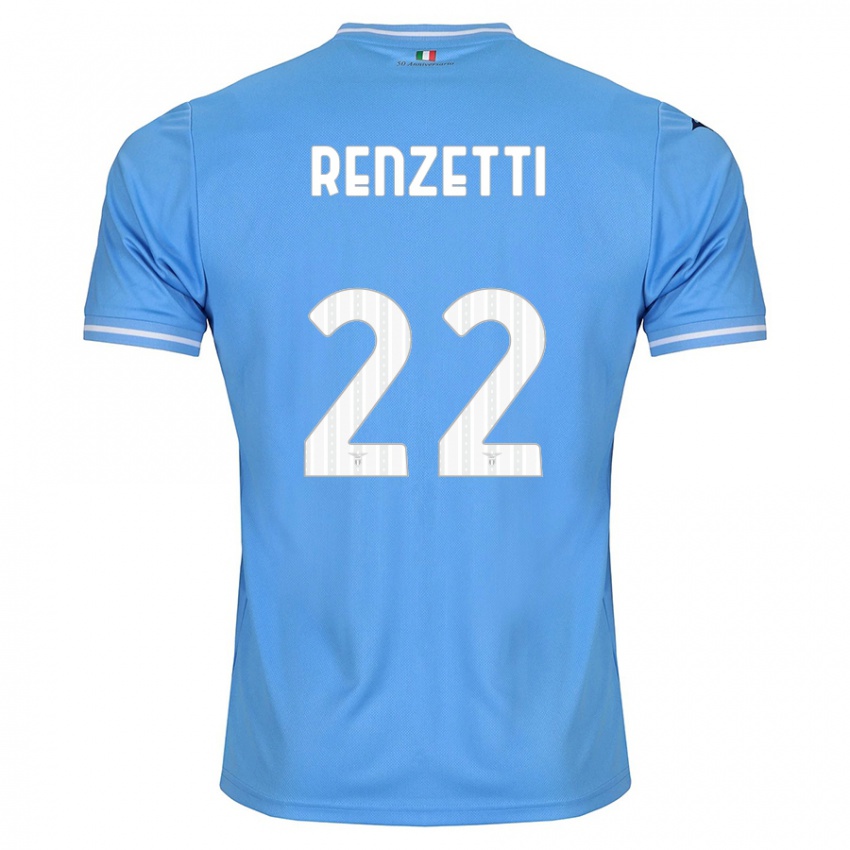 Hombre Camiseta Davide Renzetti #22 Azul 1ª Equipación 2023/24 La Camisa México