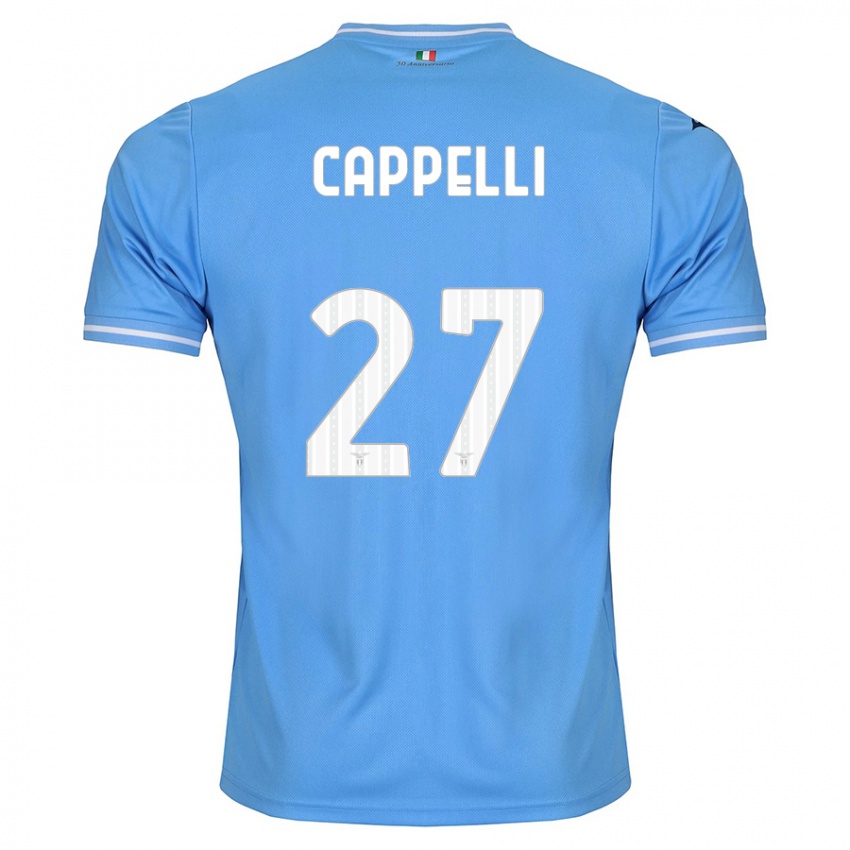Hombre Camiseta Tommaso Cappelli #27 Azul 1ª Equipación 2023/24 La Camisa México