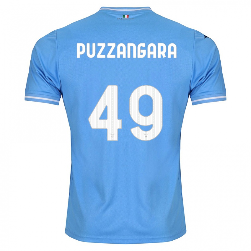 Hombre Camiseta Angelo Antonio Puzzangara #49 Azul 1ª Equipación 2023/24 La Camisa México