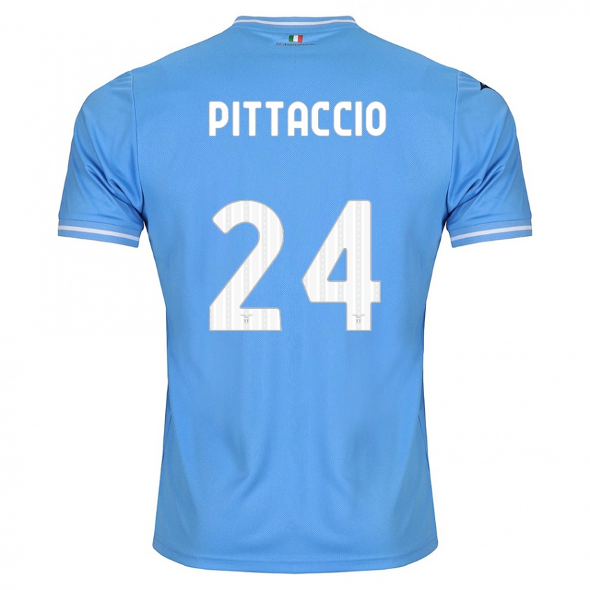 Hombre Camiseta Francesca Pittaccio #24 Azul 1ª Equipación 2023/24 La Camisa México