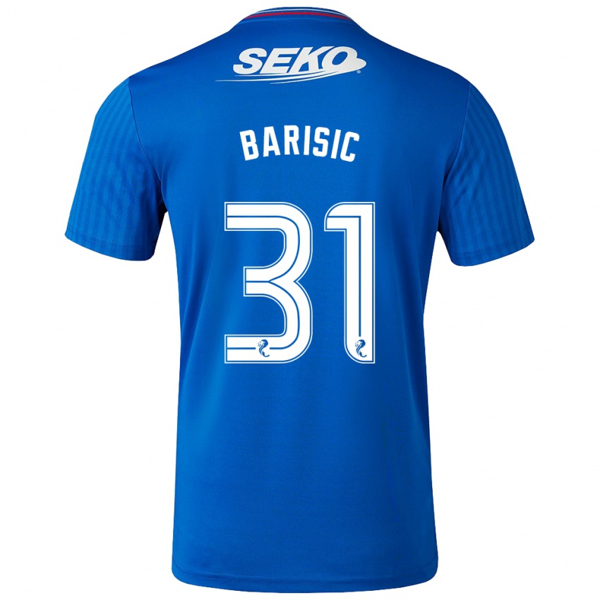 Hombre Camiseta Borna Barisic #31 Azul 1ª Equipación 2023/24 La Camisa México