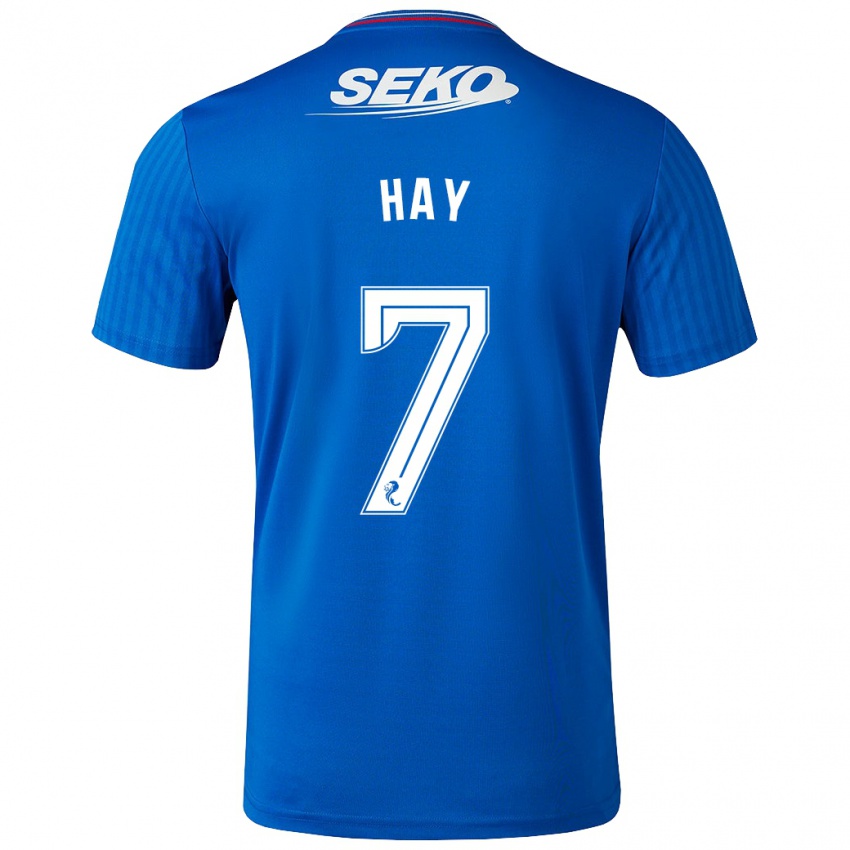 Hombre Camiseta Brogan Hay #7 Azul 1ª Equipación 2023/24 La Camisa México