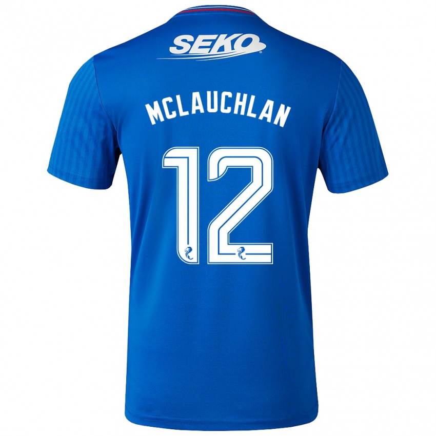 Hombre Camiseta Rachel Mclauchlan #12 Azul 1ª Equipación 2023/24 La Camisa México