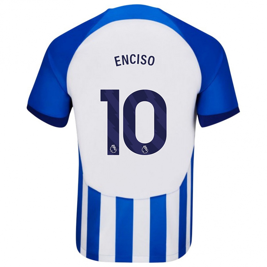 Hombre Camiseta Julio Enciso #10 Azul 1ª Equipación 2023/24 La Camisa México