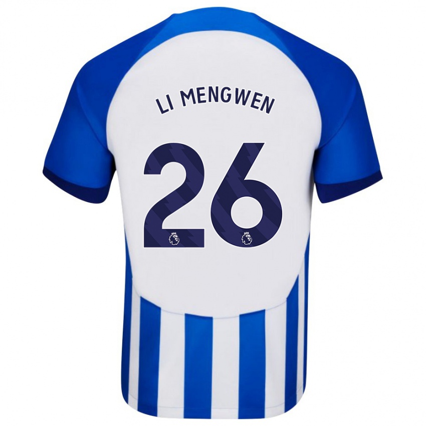 Hombre Camiseta Li Mengwen #26 Azul 1ª Equipación 2023/24 La Camisa México