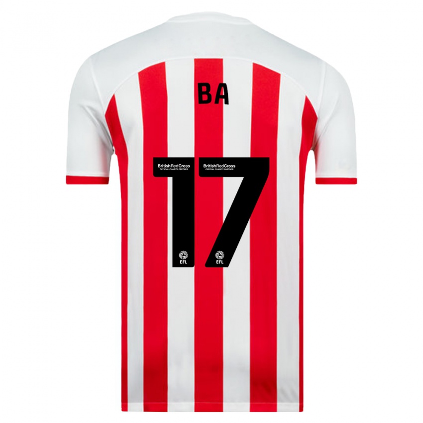 Hombre Camiseta Abdoullah Ba #17 Blanco 1ª Equipación 2023/24 La Camisa México
