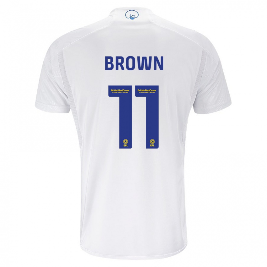 Hombre Camiseta Abbie Brown #11 Blanco 1ª Equipación 2023/24 La Camisa México
