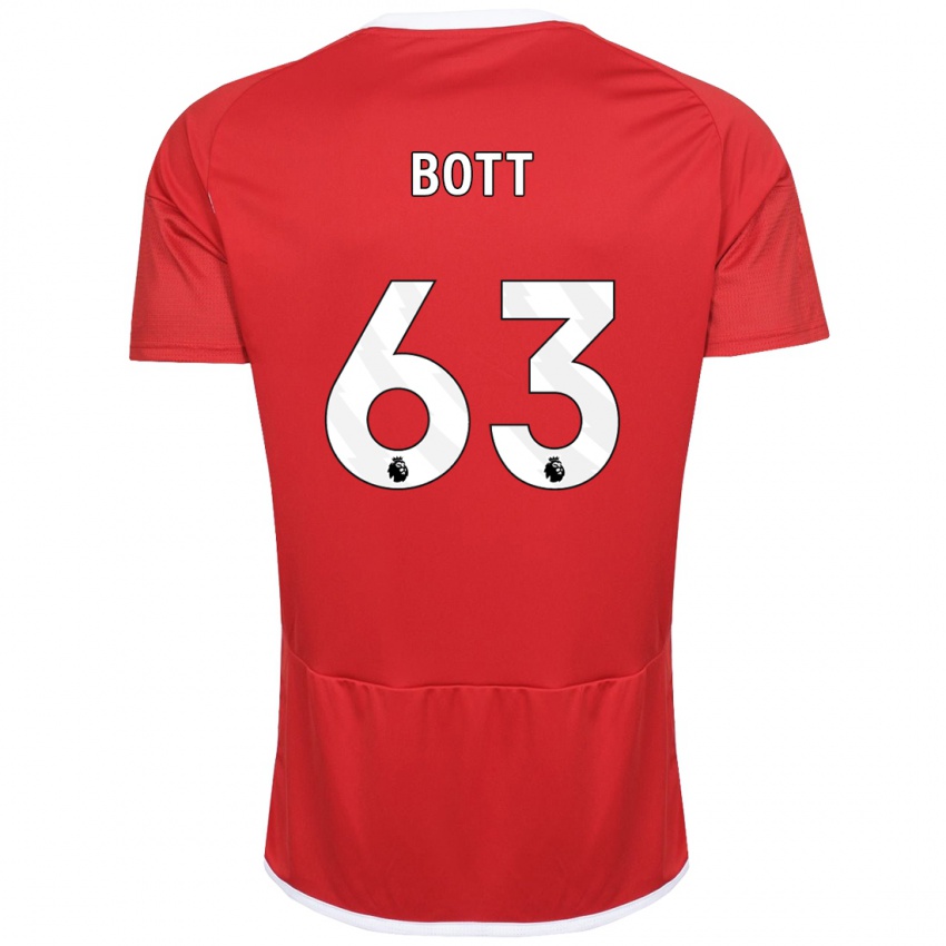 Hombre Camiseta Aaron Bott #63 Rojo 1ª Equipación 2023/24 La Camisa México