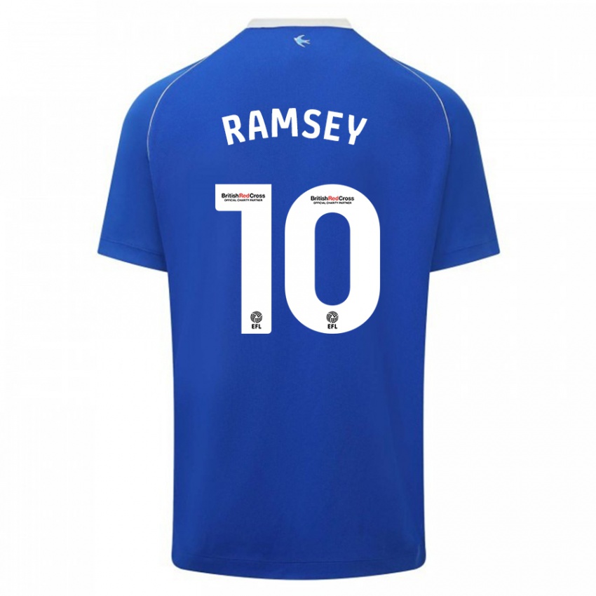 Hombre Camiseta Aaron Ramsey #10 Azul 1ª Equipación 2023/24 La Camisa México