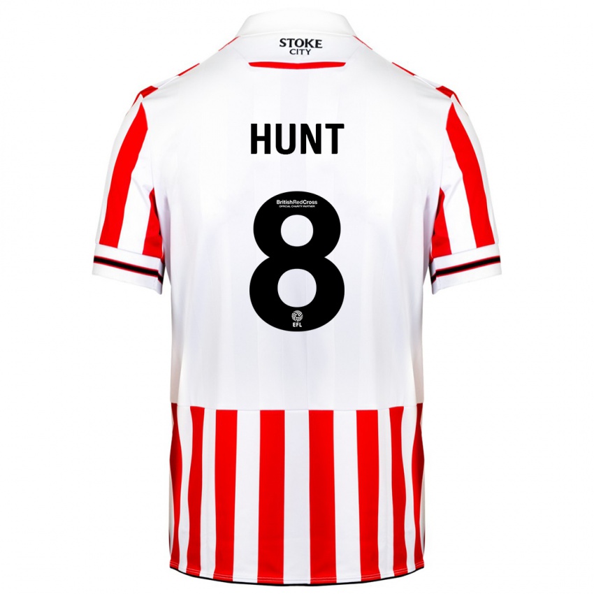 Hombre Camiseta Abby Hunt #8 Rojo Blanco 1ª Equipación 2023/24 La Camisa México