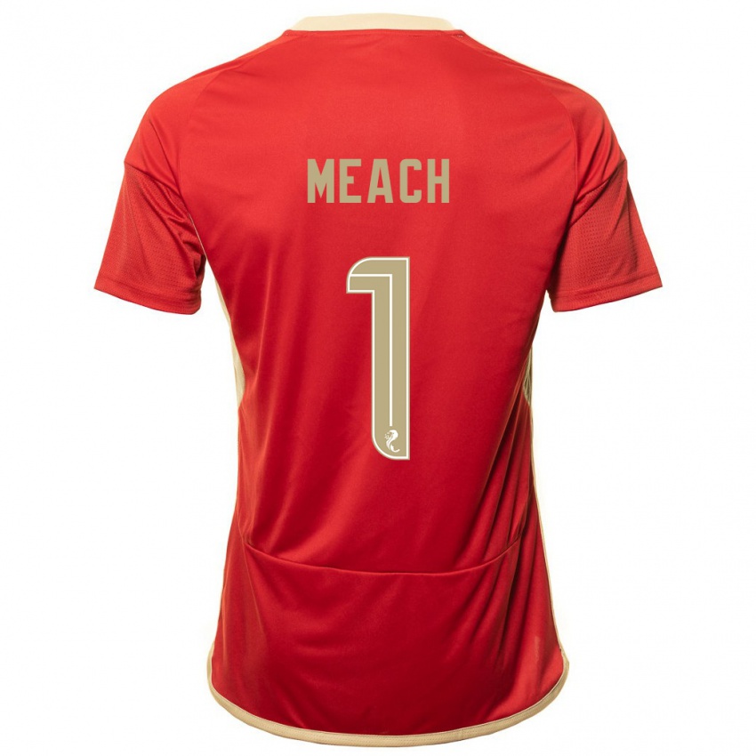 Hombre Camiseta Aaliyah-Jay Meach #1 Rojo 1ª Equipación 2023/24 La Camisa México
