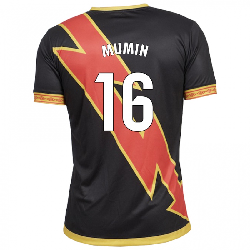 Hombre Camiseta Abdul Mumin #16 Negro 2ª Equipación 2023/24 La Camisa México