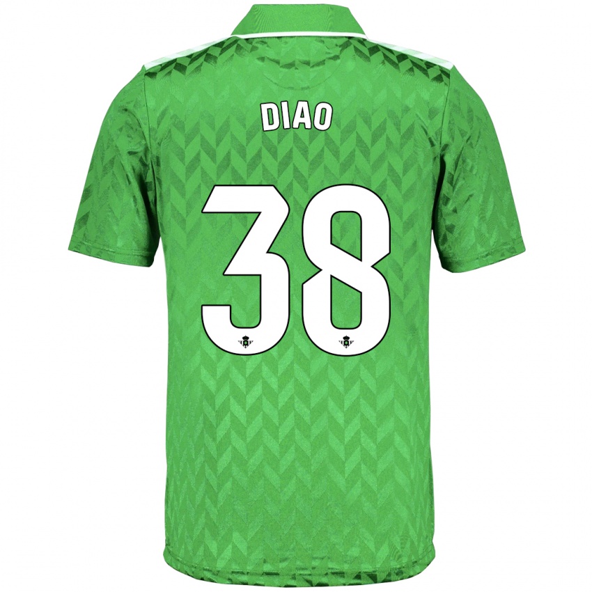 Hombre Camiseta Assane Diao #38 Verde 2ª Equipación 2023/24 La Camisa México