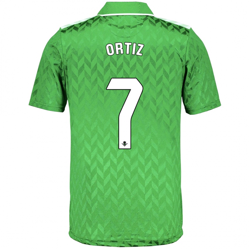 Hombre Camiseta Ángel Ortiz #7 Verde 2ª Equipación 2023/24 La Camisa México