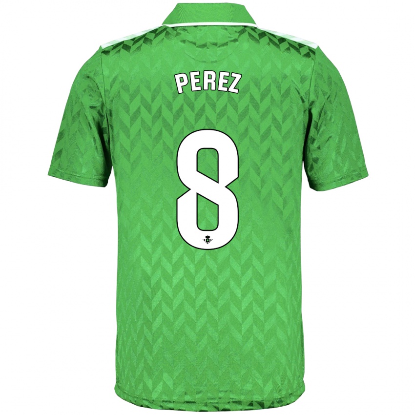 Hombre Camiseta Dani Pérez #8 Verde 2ª Equipación 2023/24 La Camisa México