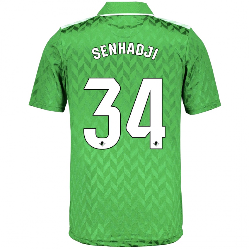 Hombre Camiseta Yanis Senhadji #34 Verde 2ª Equipación 2023/24 La Camisa México