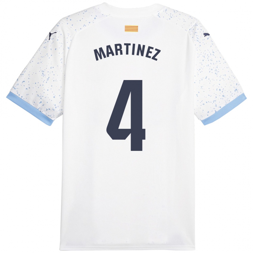 Hombre Camiseta Arnau Martínez #4 Blanco 2ª Equipación 2023/24 La Camisa México
