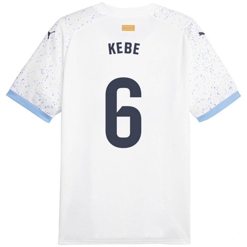 Hombre Camiseta Ibrahima Kébé #6 Blanco 2ª Equipación 2023/24 La Camisa México
