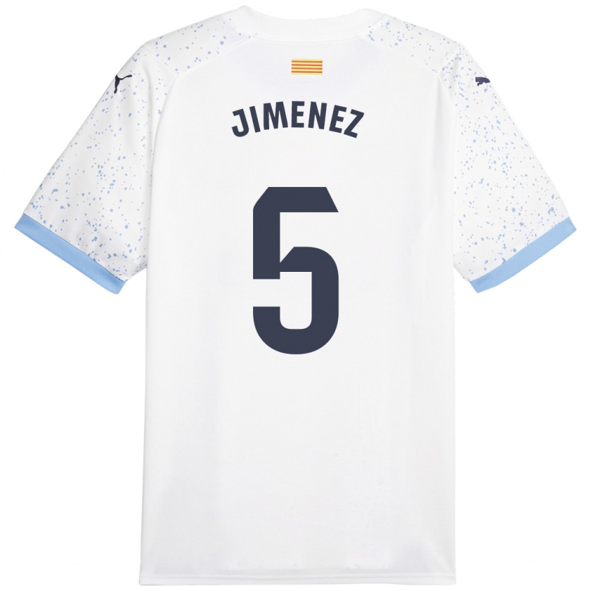 Hombre Camiseta Ángela Jiménez #5 Blanco 2ª Equipación 2023/24 La Camisa México